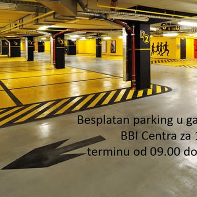 BBI Centar za 1. maj poklanja besplatne sate parkinga