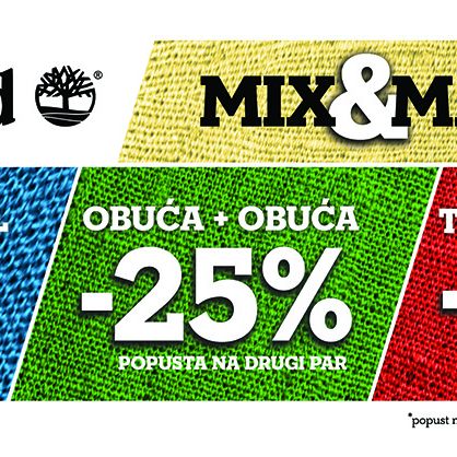 TIMBERLAND MIX&MATCH, popust i do 40%
