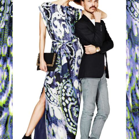 Karlie Kloss model for Lindex campaign with Matthew Williamson.