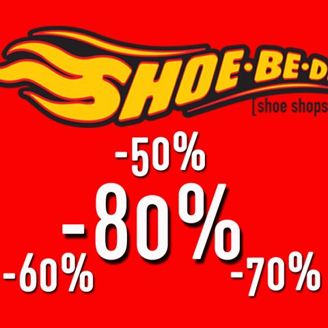 A big sale up to -80% in ShoeBeDo-in!
