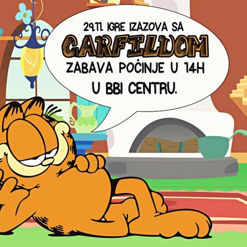 Dare games with Garfield in BBI Center