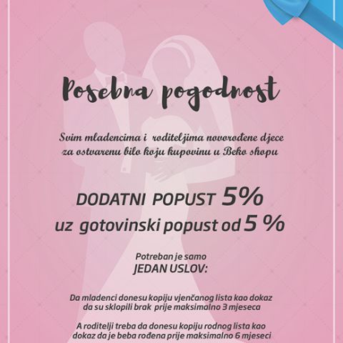 Beko benefits for newlyweds and young parents