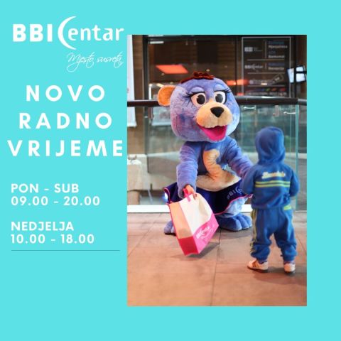 Novo radno vrijeme BBI Centra