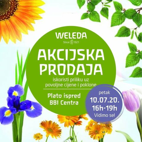 Promocija Weleda proizvoda ispred BBI Centra