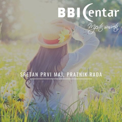 Obavijest o radnom vremenu - 1. maj