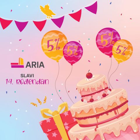 ARIA slavi rođendan - upoznaj našu maskotu