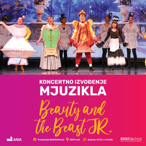 Disneyev mjuzikl Beauty and the Beast JR. u ARIA mall-u