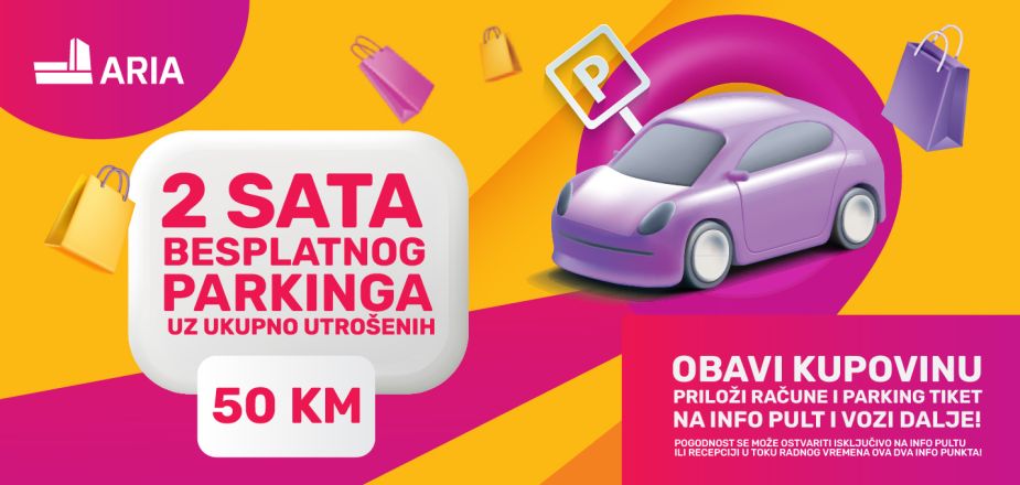 2 sata besplatnog parkinga